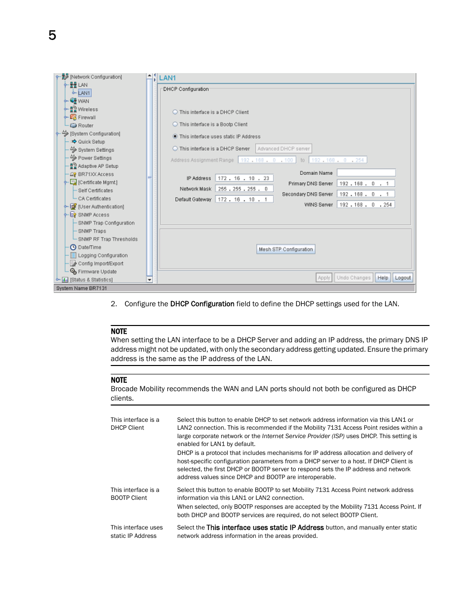 Brocade Mobility 7131 Access Point Product Reference Guide (Supporting software release 4.4.0.0 and later) User Manual | Page 134 / 520