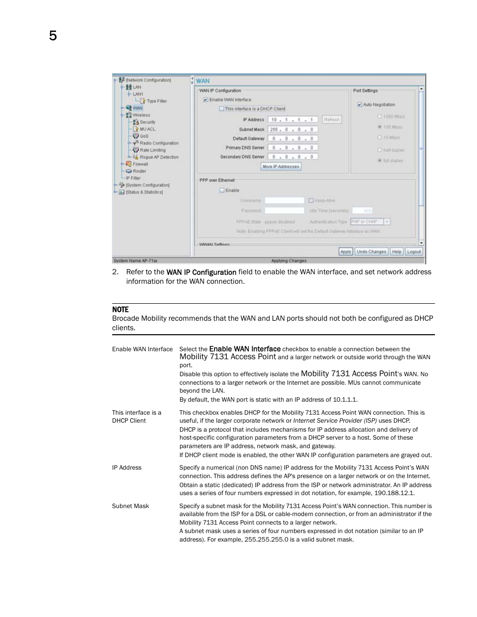 Brocade Mobility 7131 Access Point Product Reference Guide (Supporting software release 4.4.0.0 and later) User Manual | Page 140 / 520