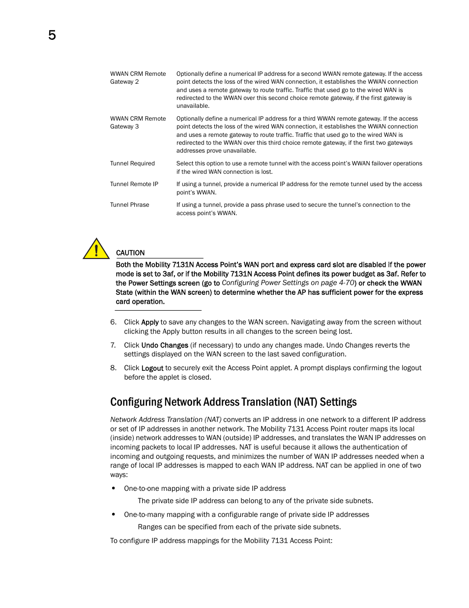 Brocade Mobility 7131 Access Point Product Reference Guide (Supporting software release 4.4.0.0 and later) User Manual | Page 144 / 520