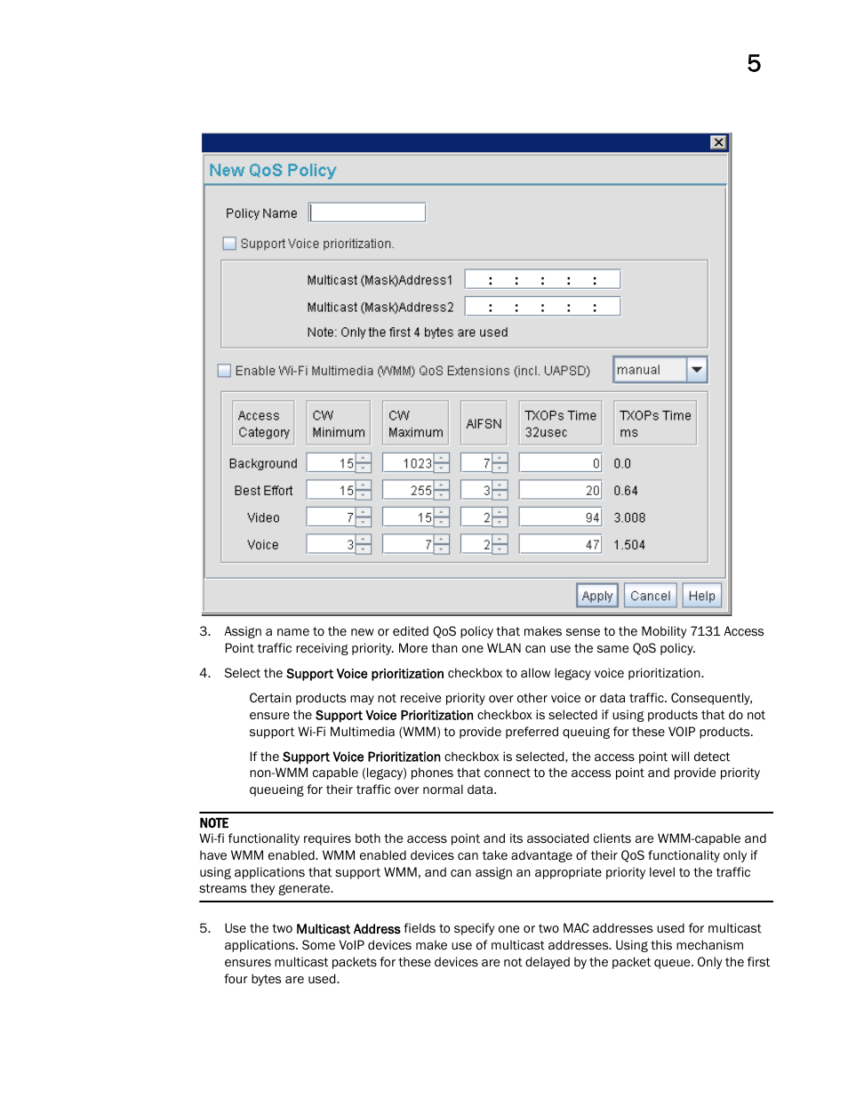 Brocade Mobility 7131 Access Point Product Reference Guide (Supporting software release 4.4.0.0 and later) User Manual | Page 161 / 520