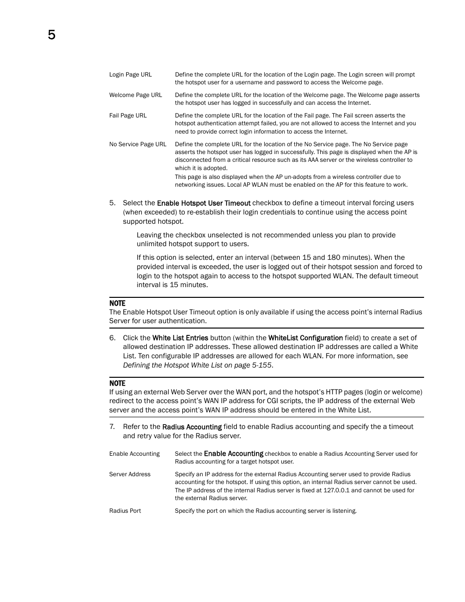 Brocade Mobility 7131 Access Point Product Reference Guide (Supporting software release 4.4.0.0 and later) User Manual | Page 166 / 520