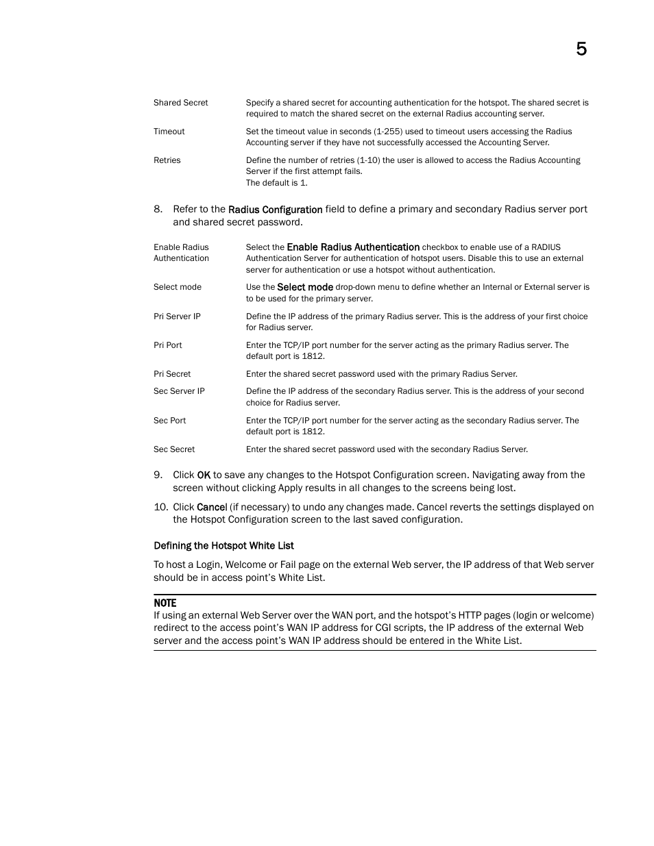 Brocade Mobility 7131 Access Point Product Reference Guide (Supporting software release 4.4.0.0 and later) User Manual | Page 167 / 520