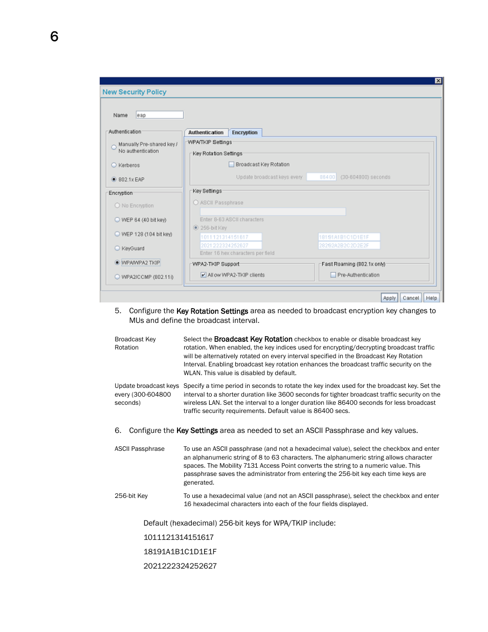 Brocade Mobility 7131 Access Point Product Reference Guide (Supporting software release 4.4.0.0 and later) User Manual | Page 216 / 520