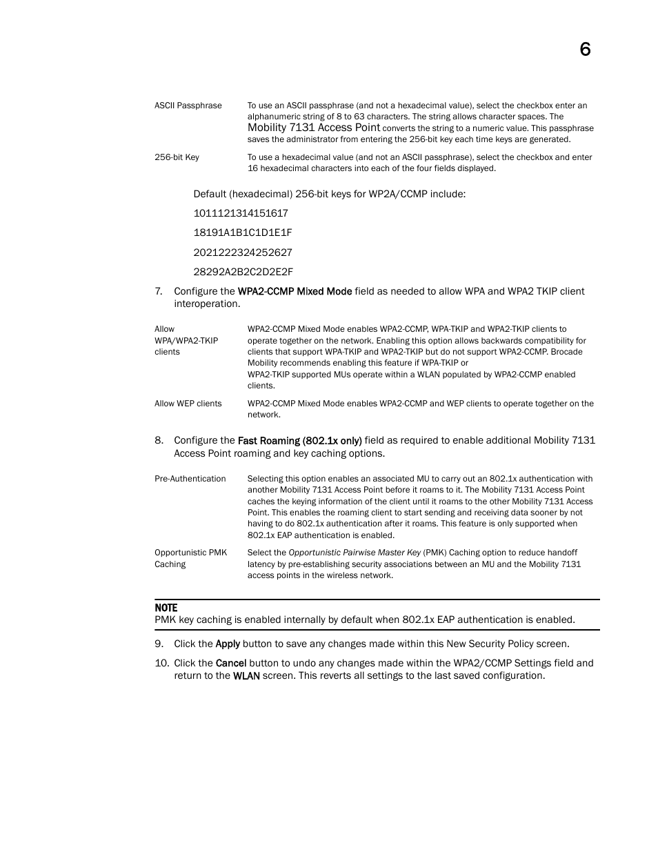Brocade Mobility 7131 Access Point Product Reference Guide (Supporting software release 4.4.0.0 and later) User Manual | Page 219 / 520
