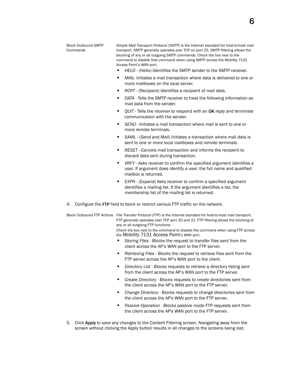 Brocade Mobility 7131 Access Point Product Reference Guide (Supporting software release 4.4.0.0 and later) User Manual | Page 245 / 520