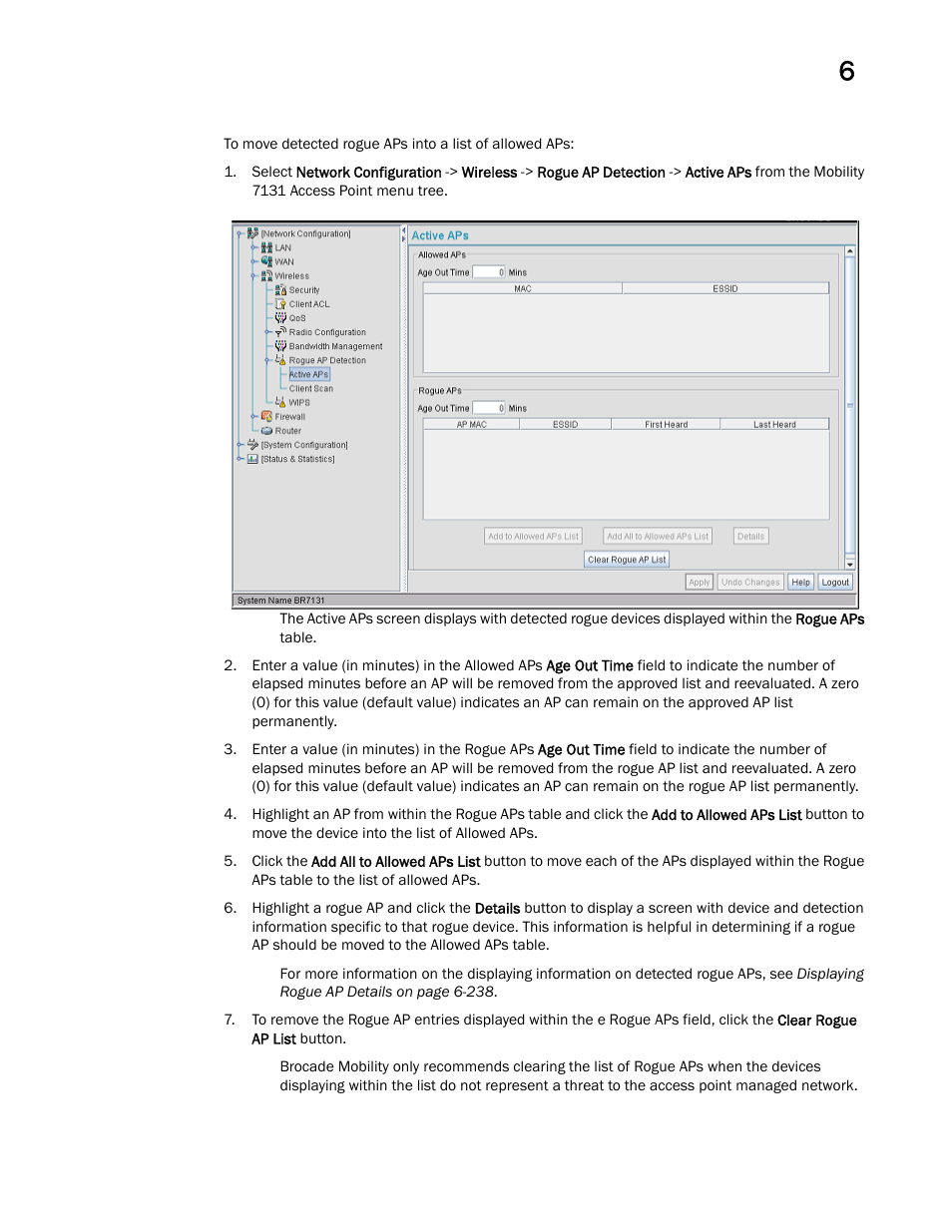 Brocade Mobility 7131 Access Point Product Reference Guide (Supporting software release 4.4.0.0 and later) User Manual | Page 249 / 520