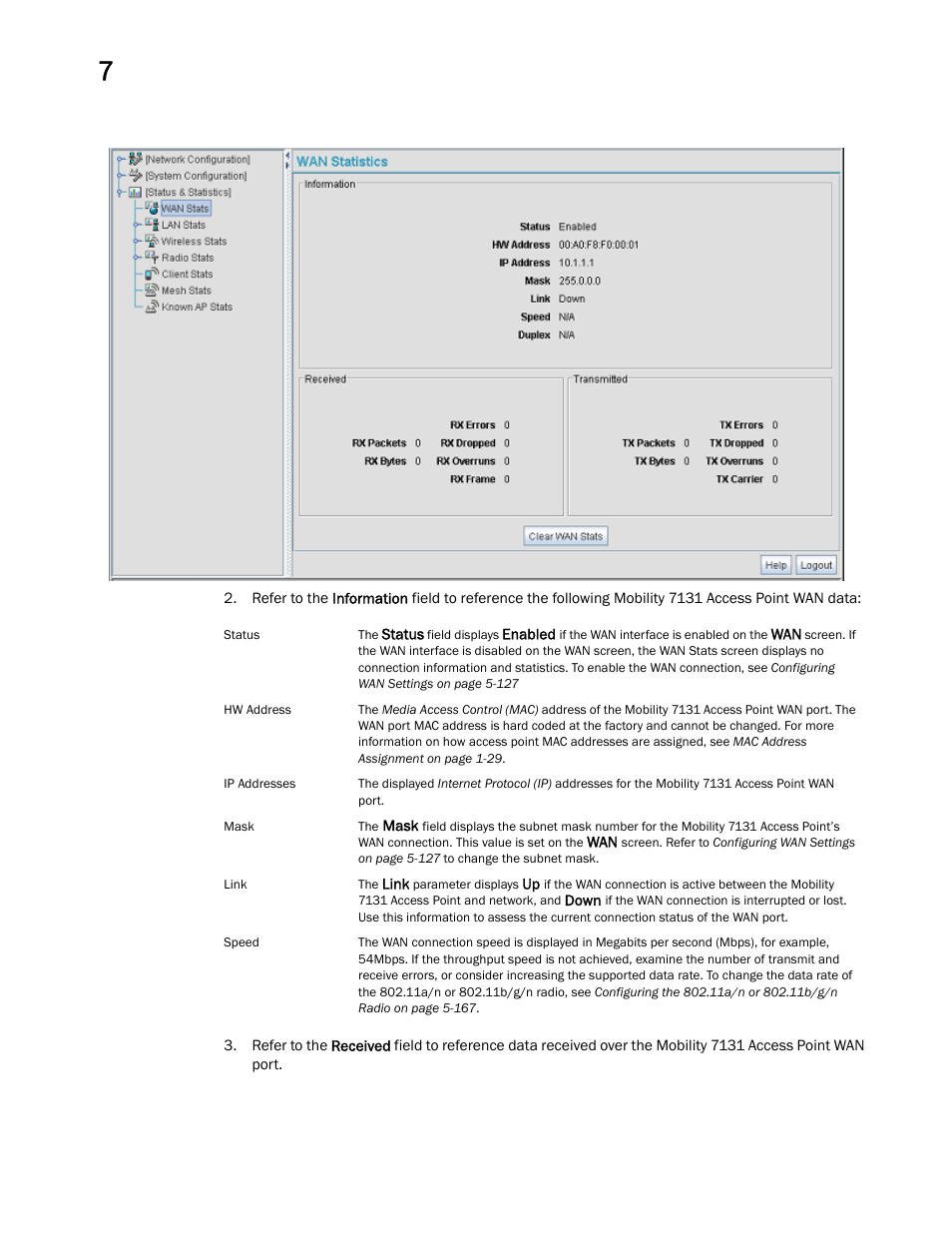 Brocade Mobility 7131 Access Point Product Reference Guide (Supporting software release 4.4.0.0 and later) User Manual | Page 266 / 520