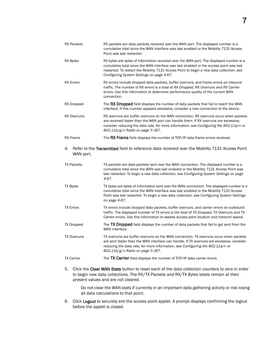 Brocade Mobility 7131 Access Point Product Reference Guide (Supporting software release 4.4.0.0 and later) User Manual | Page 267 / 520