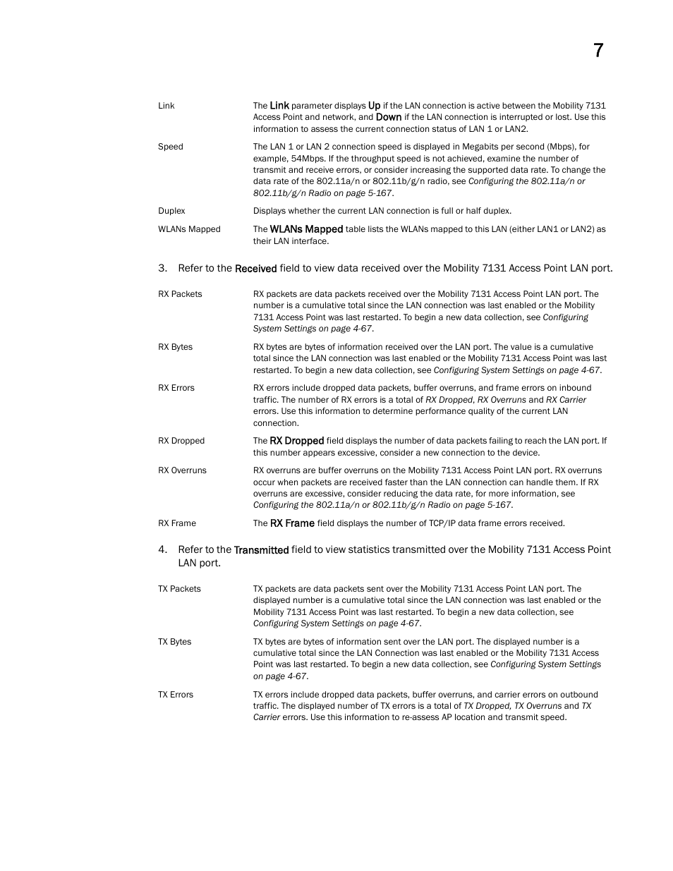 Brocade Mobility 7131 Access Point Product Reference Guide (Supporting software release 4.4.0.0 and later) User Manual | Page 269 / 520