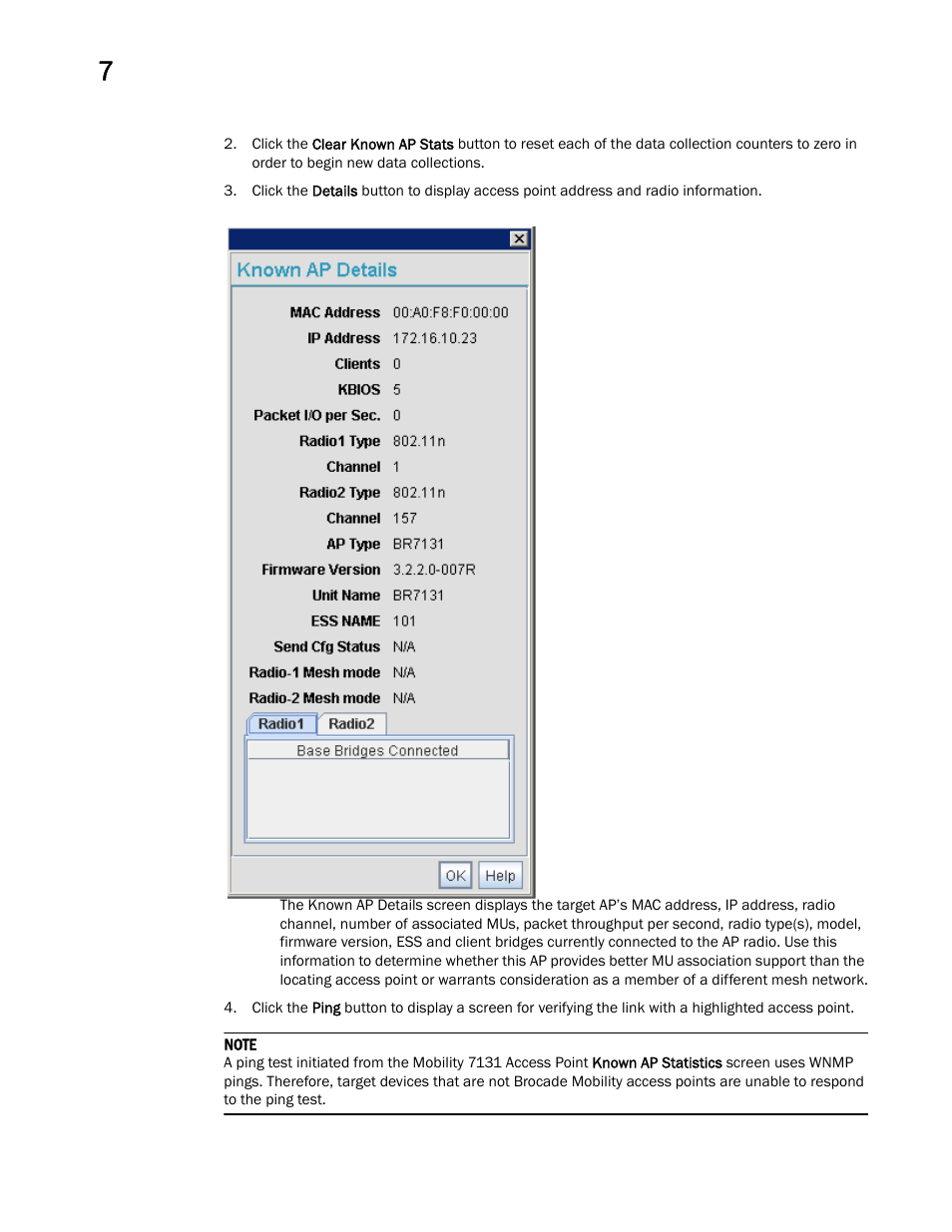 Brocade Mobility 7131 Access Point Product Reference Guide (Supporting software release 4.4.0.0 and later) User Manual | Page 290 / 520