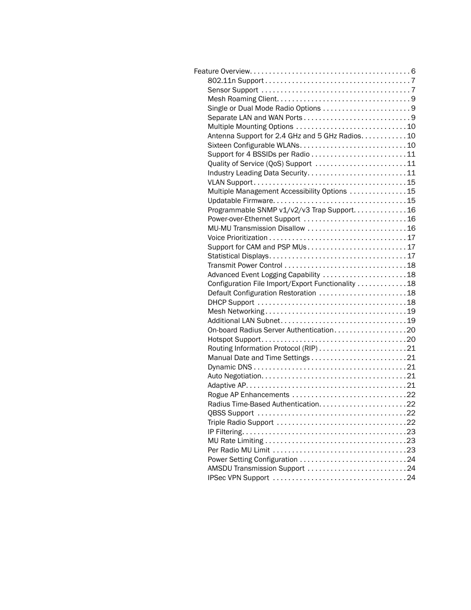 Brocade Mobility 7131 Access Point Product Reference Guide (Supporting software release 4.4.0.0 and later) User Manual | Page 4 / 520