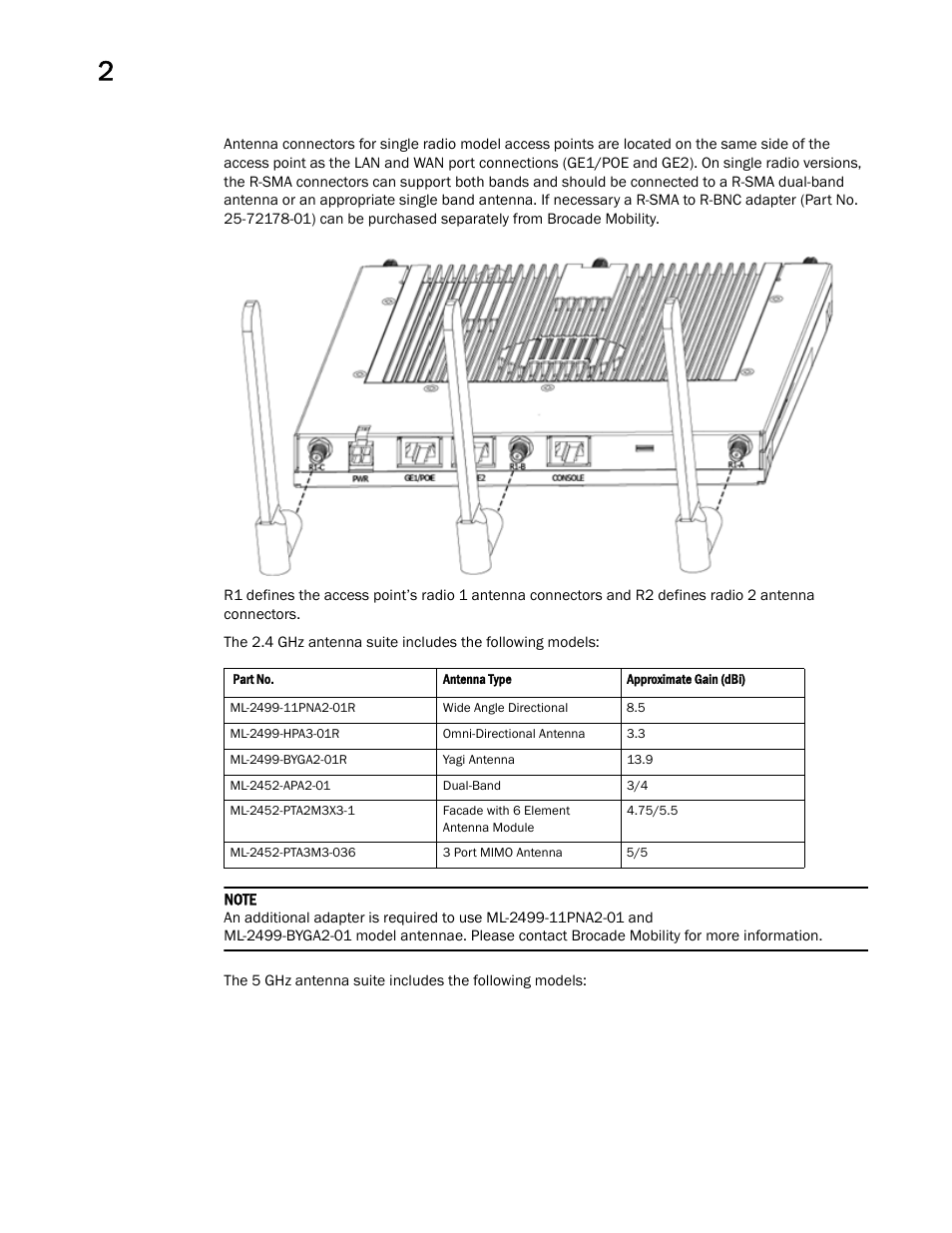 Brocade Mobility 7131 Access Point Product Reference Guide (Supporting software release 4.4.0.0 and later) User Manual | Page 46 / 520