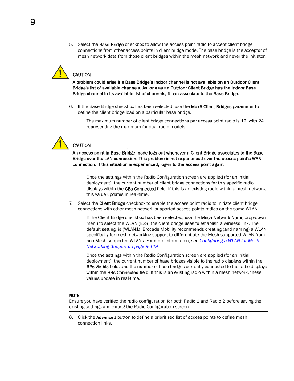 Brocade Mobility 7131 Access Point Product Reference Guide (Supporting software release 4.4.0.0 and later) User Manual | Page 466 / 520