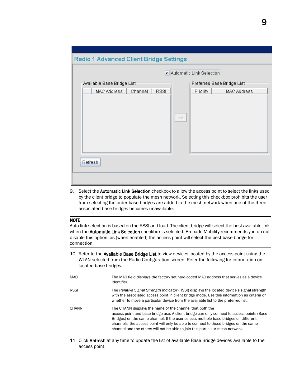 Brocade Mobility 7131 Access Point Product Reference Guide (Supporting software release 4.4.0.0 and later) User Manual | Page 467 / 520