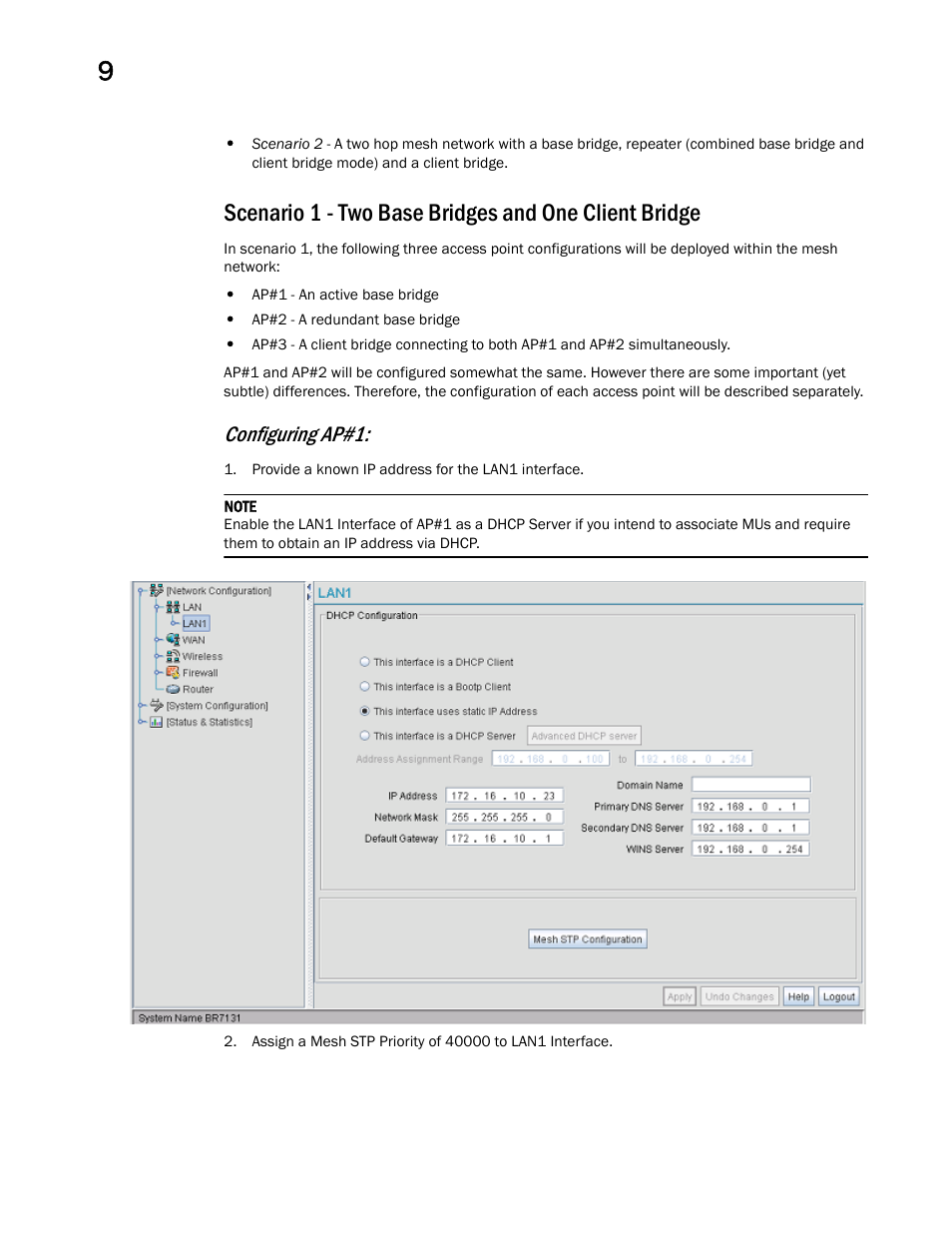 Configuring ap#1 | Brocade Mobility 7131 Access Point Product Reference Guide (Supporting software release 4.4.0.0 and later) User Manual | Page 470 / 520