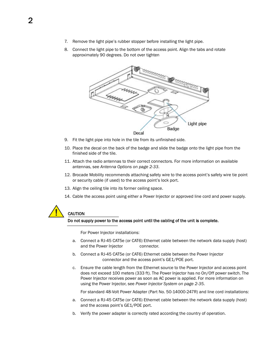 Brocade Mobility 7131 Access Point Product Reference Guide (Supporting software release 4.4.0.0 and later) User Manual | Page 56 / 520