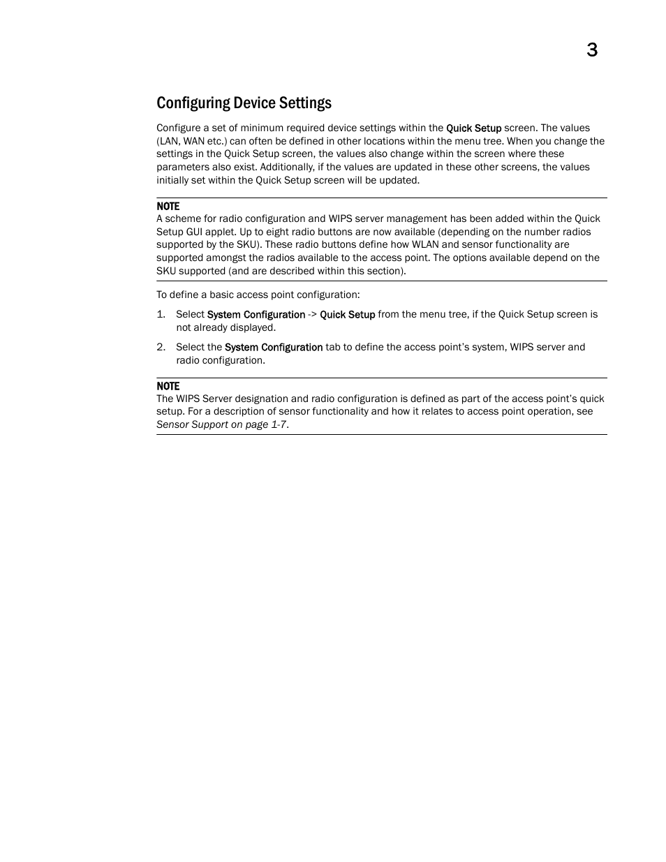 Configuring device settings | Brocade Mobility 7131 Access Point Product Reference Guide (Supporting software release 4.4.0.0 and later) User Manual | Page 67 / 520