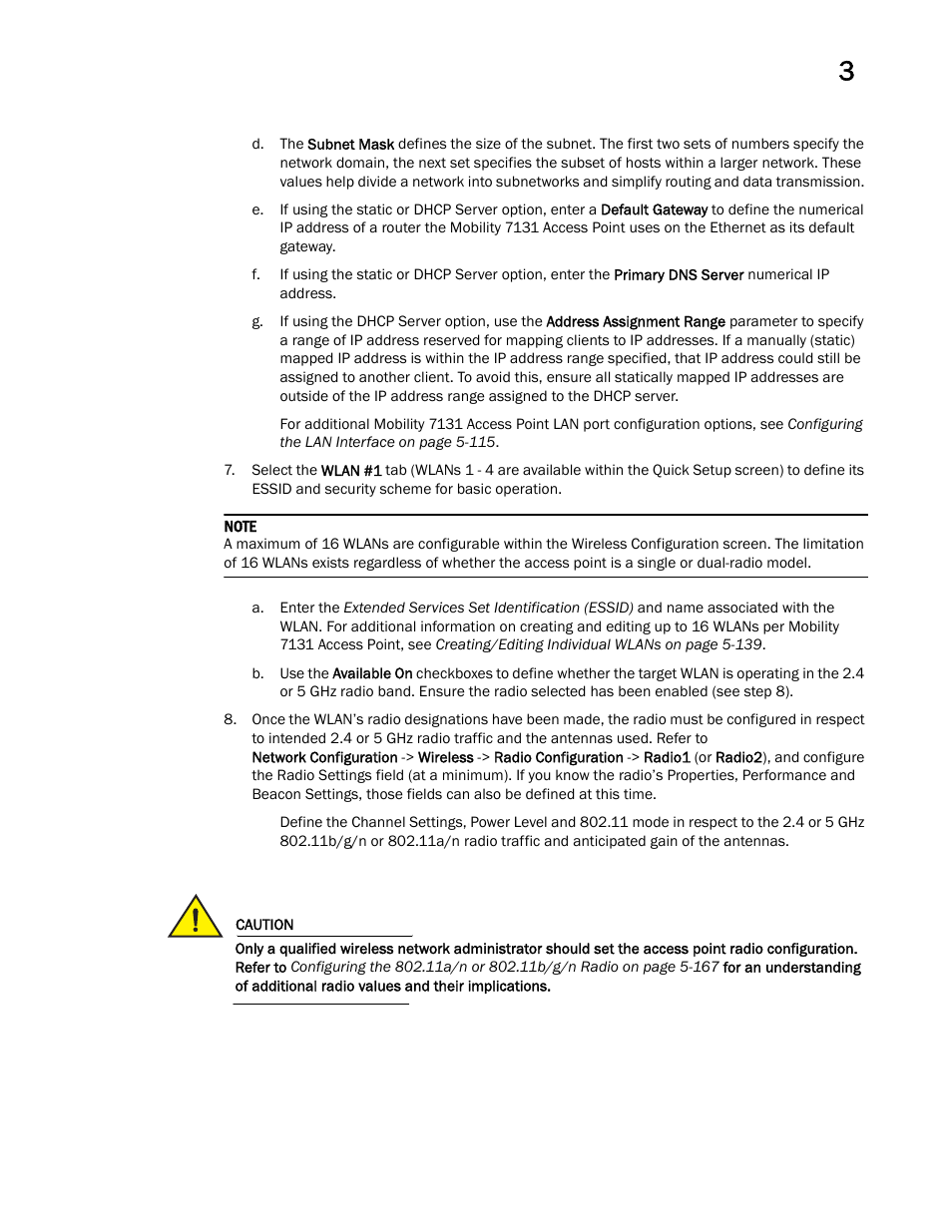 Brocade Mobility 7131 Access Point Product Reference Guide (Supporting software release 4.4.0.0 and later) User Manual | Page 73 / 520