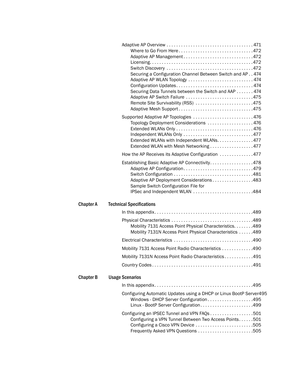 Brocade Mobility 7131 Access Point Product Reference Guide (Supporting software release 4.4.0.0 and later) User Manual | Page 9 / 520