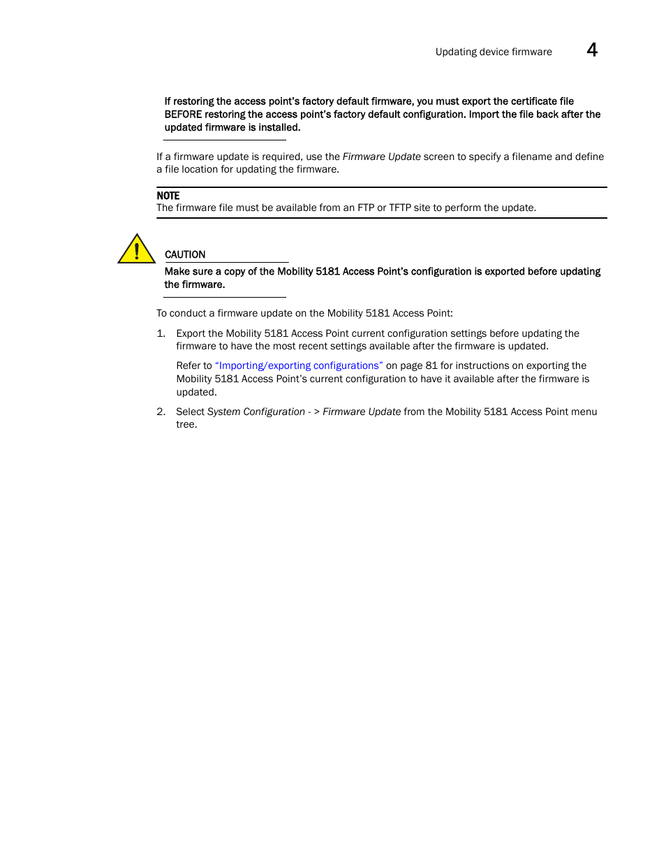 Brocade Mobility 5181 Access Point Product Reference Guide (Supporting software release 4.4.0.0) User Manual | Page 101 / 428