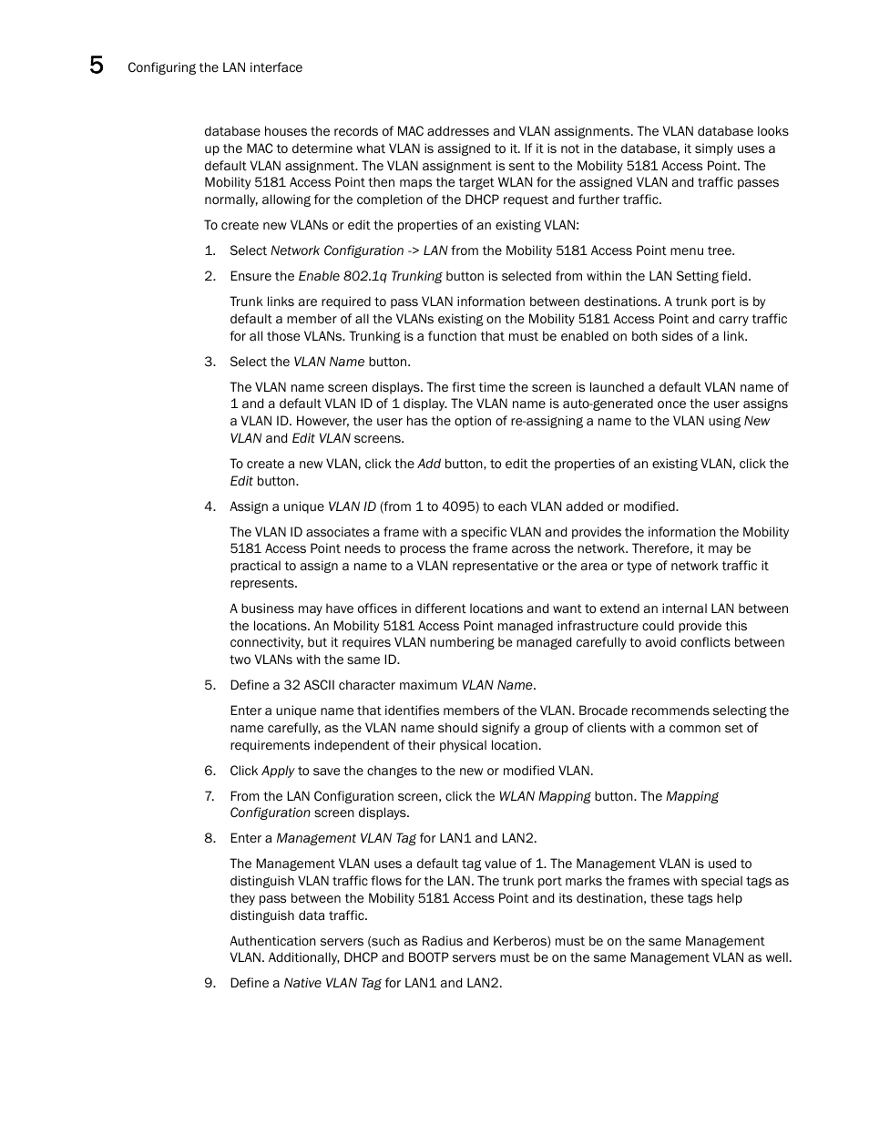 Brocade Mobility 5181 Access Point Product Reference Guide (Supporting software release 4.4.0.0) User Manual | Page 110 / 428