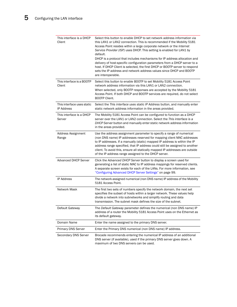 Brocade Mobility 5181 Access Point Product Reference Guide (Supporting software release 4.4.0.0) User Manual | Page 112 / 428