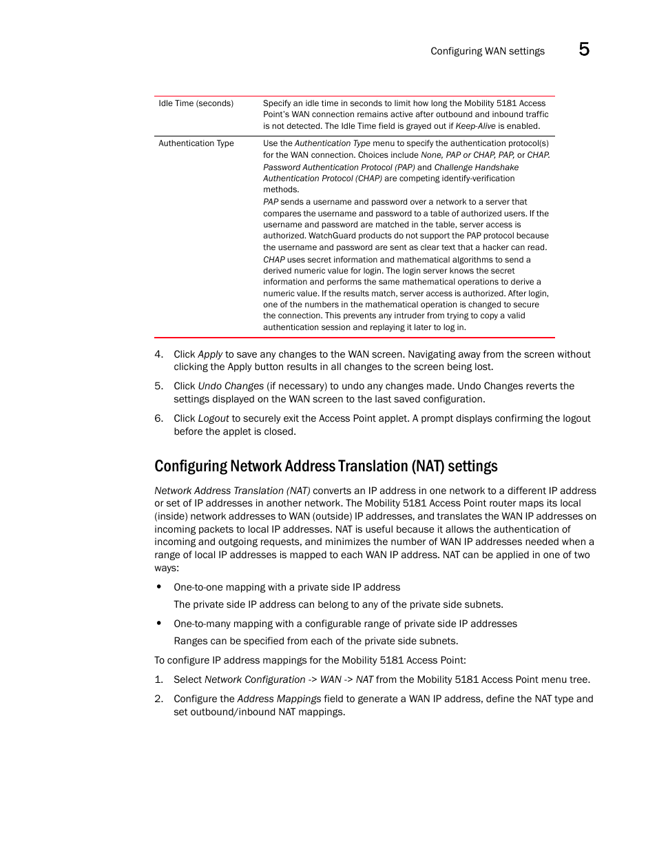 Brocade Mobility 5181 Access Point Product Reference Guide (Supporting software release 4.4.0.0) User Manual | Page 117 / 428