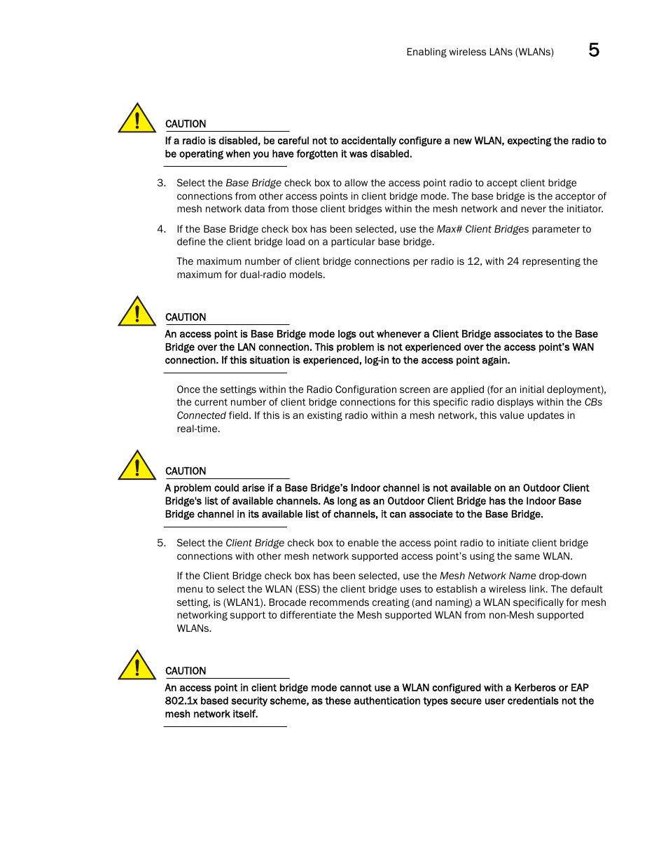 Brocade Mobility 5181 Access Point Product Reference Guide (Supporting software release 4.4.0.0) User Manual | Page 133 / 428