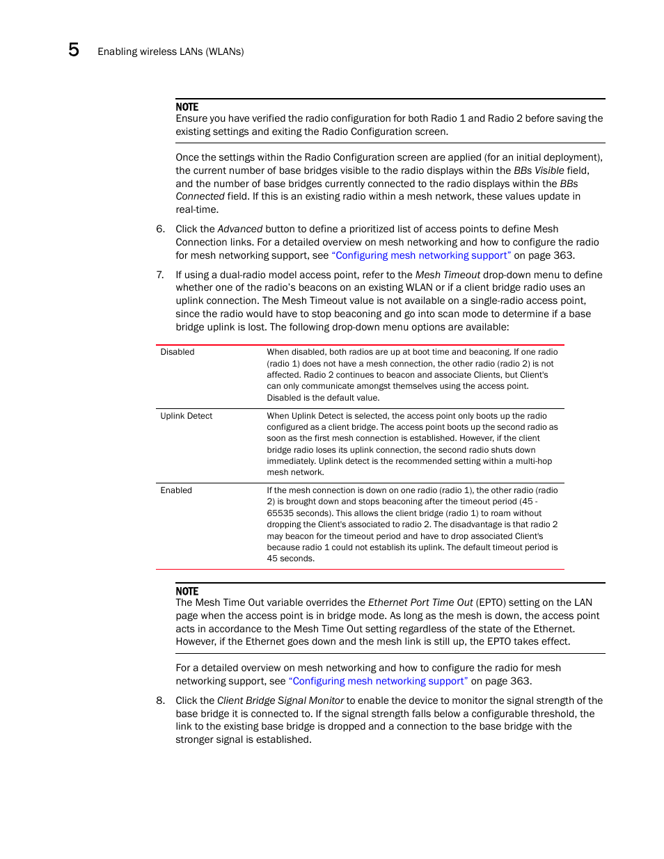 Brocade Mobility 5181 Access Point Product Reference Guide (Supporting software release 4.4.0.0) User Manual | Page 134 / 428