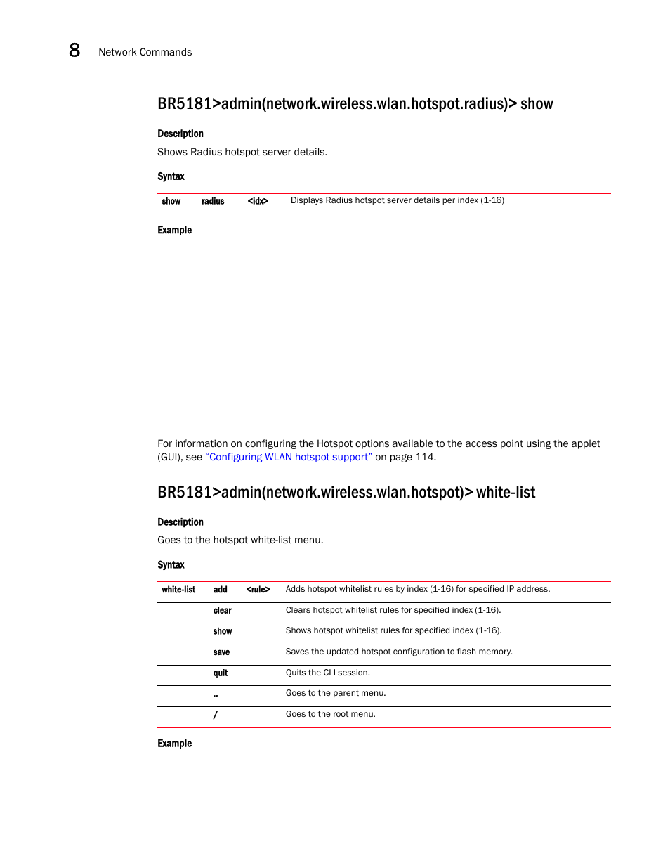 Brocade Mobility 5181 Access Point Product Reference Guide (Supporting software release 4.4.0.0) User Manual | Page 262 / 428