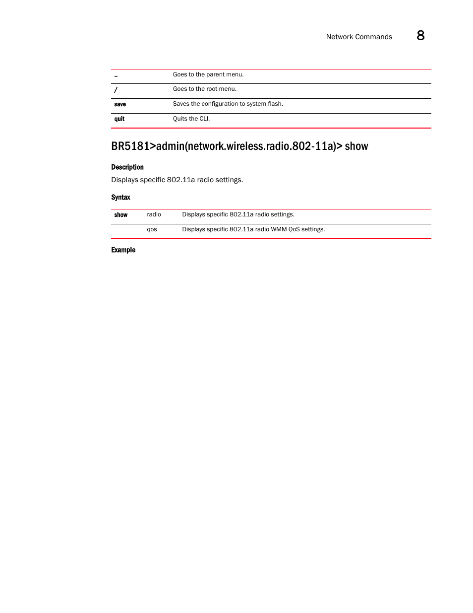 Brocade Mobility 5181 Access Point Product Reference Guide (Supporting software release 4.4.0.0) User Manual | Page 281 / 428