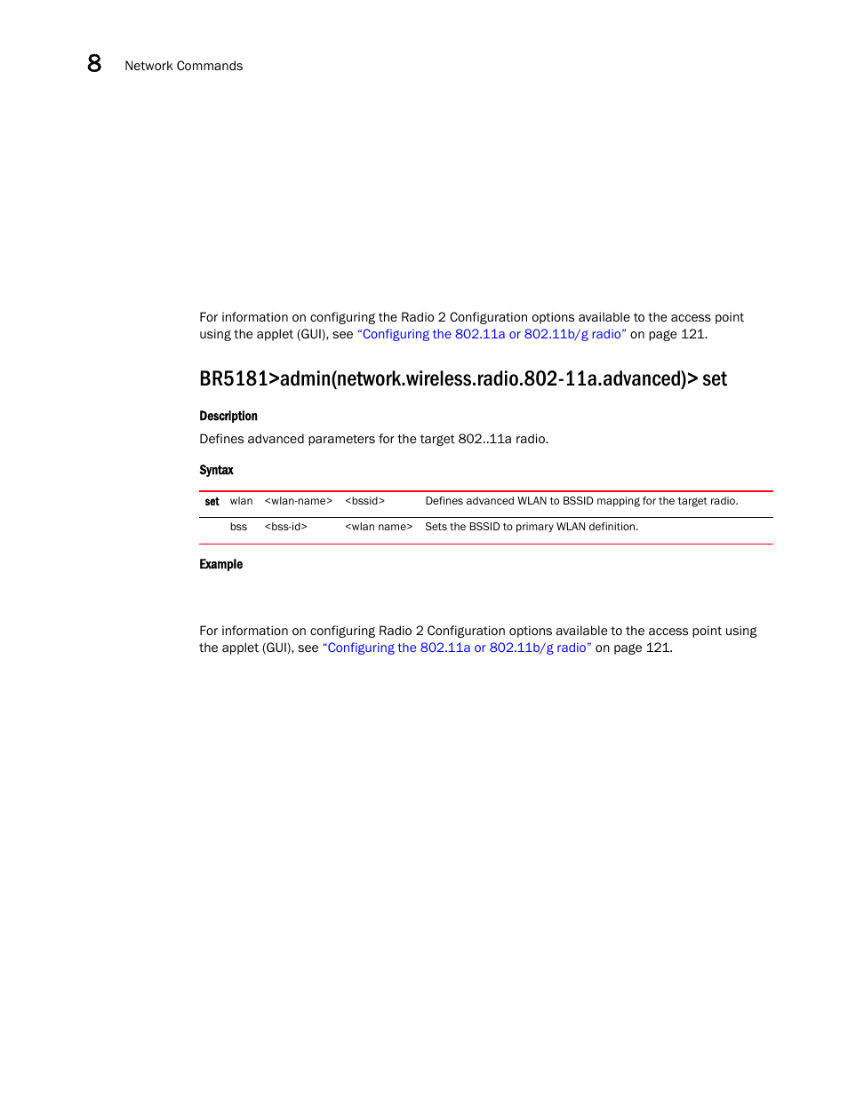 Brocade Mobility 5181 Access Point Product Reference Guide (Supporting software release 4.4.0.0) User Manual | Page 284 / 428