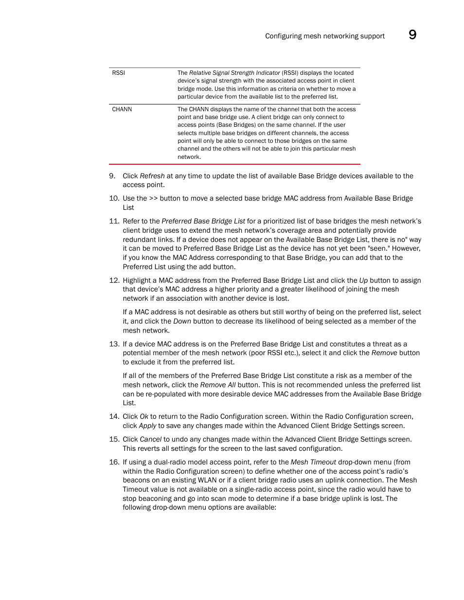 Brocade Mobility 5181 Access Point Product Reference Guide (Supporting software release 4.4.0.0) User Manual | Page 383 / 428