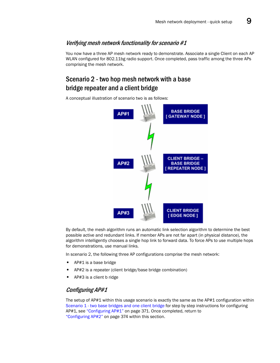 Configuring ap#1 | Brocade Mobility 5181 Access Point Product Reference Guide (Supporting software release 4.4.0.0) User Manual | Page 387 / 428