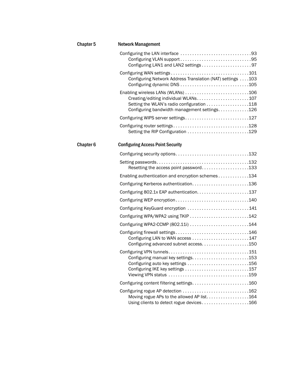 Brocade Mobility 5181 Access Point Product Reference Guide (Supporting software release 4.4.0.0) User Manual | Page 6 / 428