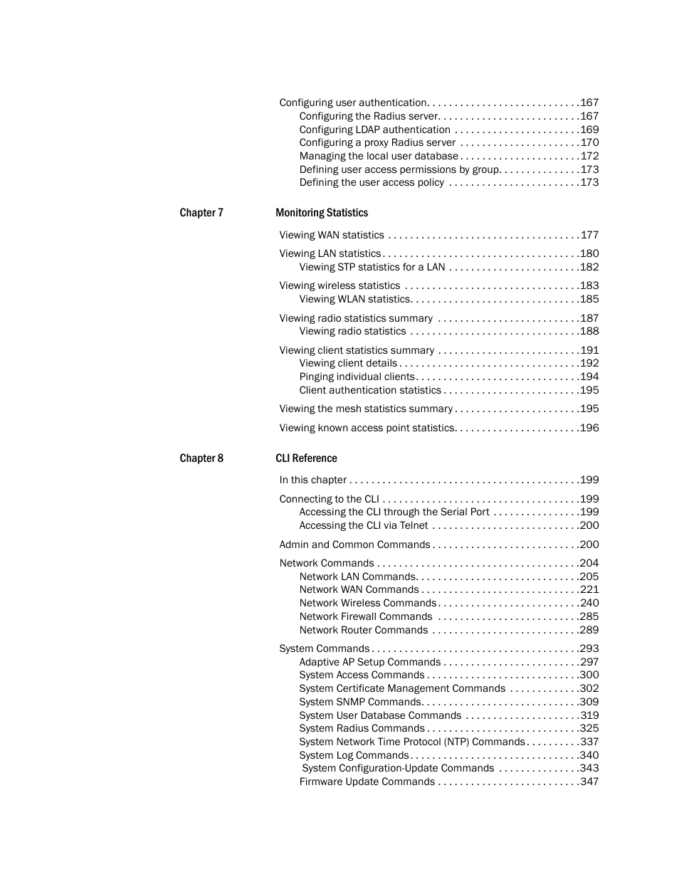 Brocade Mobility 5181 Access Point Product Reference Guide (Supporting software release 4.4.0.0) User Manual | Page 7 / 428