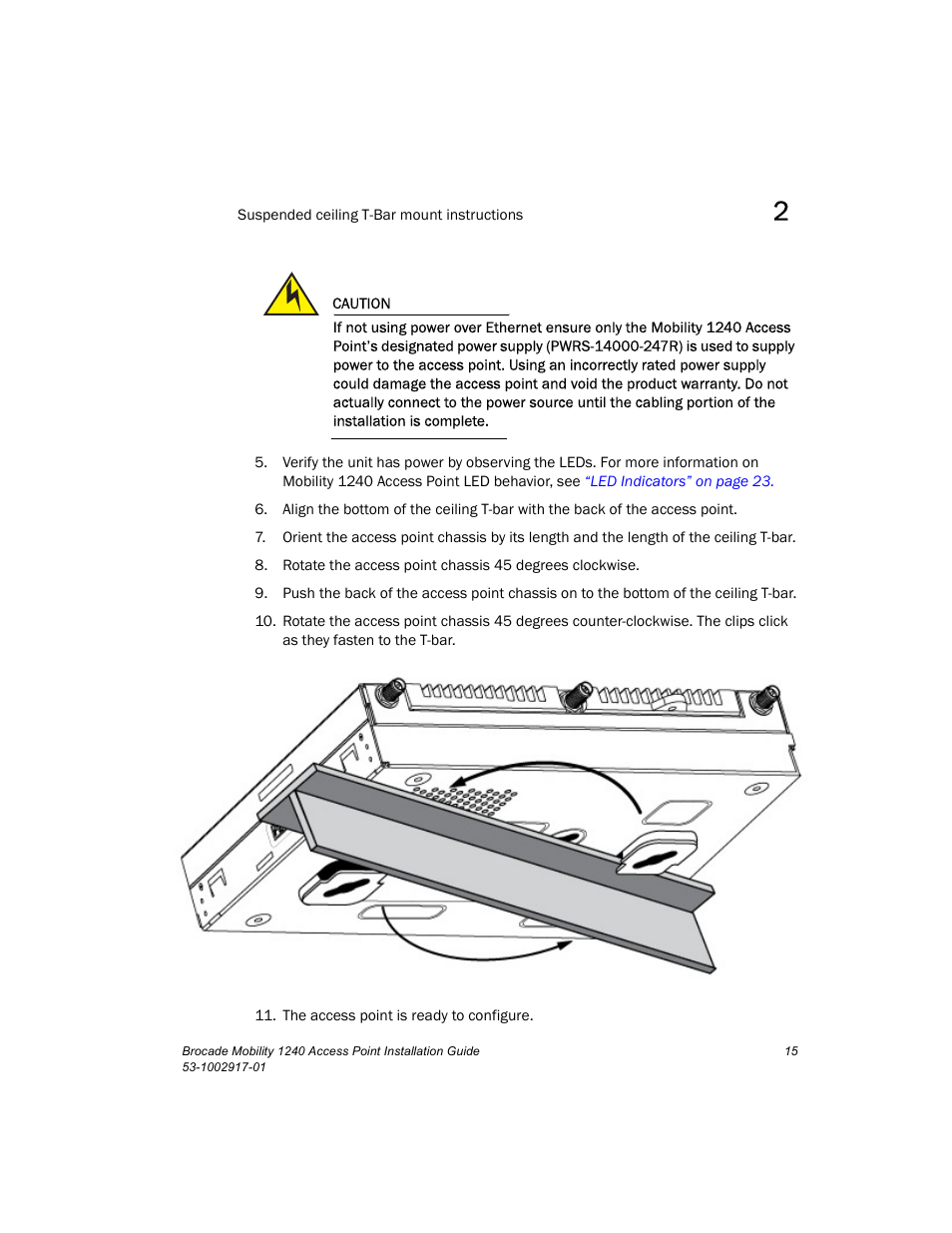 Brocade Mobility 1240 Access Point Installation Guide User Manual | Page 19 / 68