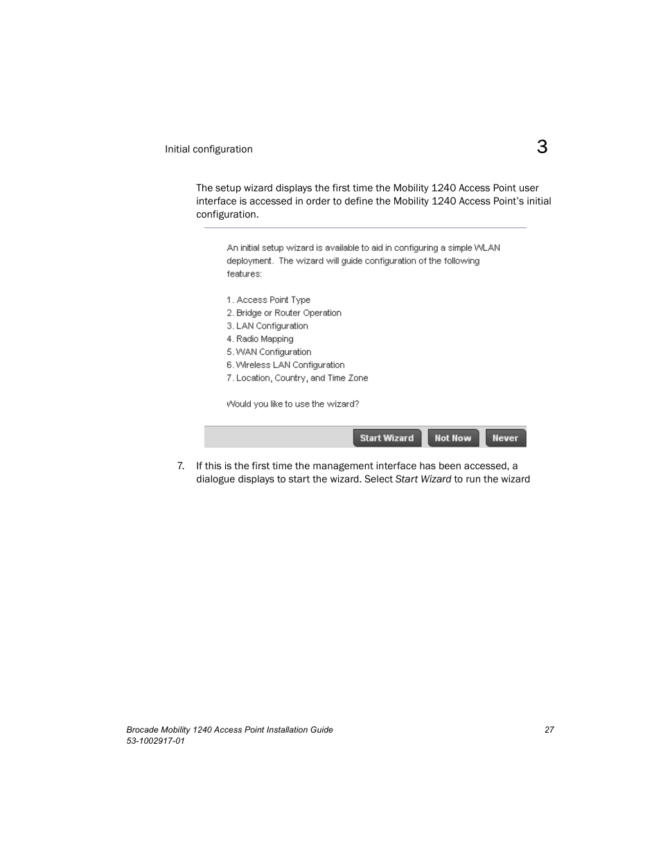 Brocade Mobility 1240 Access Point Installation Guide User Manual | Page 31 / 68