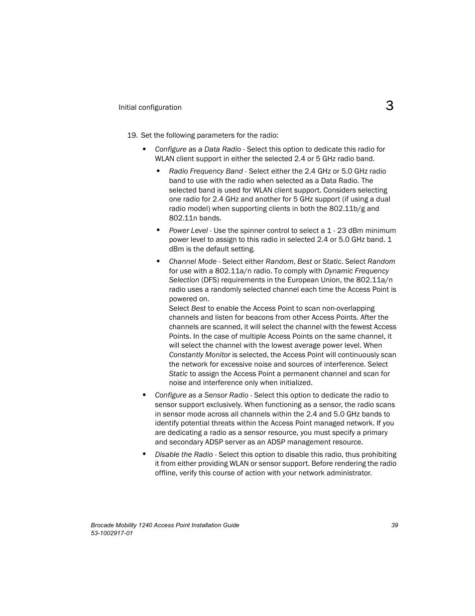 Brocade Mobility 1240 Access Point Installation Guide User Manual | Page 43 / 68