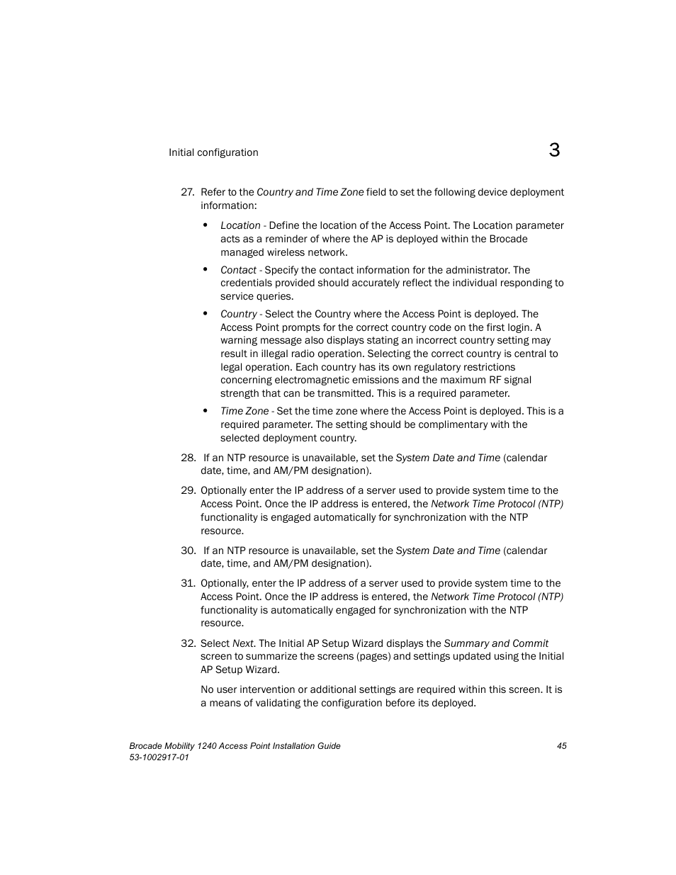 Brocade Mobility 1240 Access Point Installation Guide User Manual | Page 49 / 68