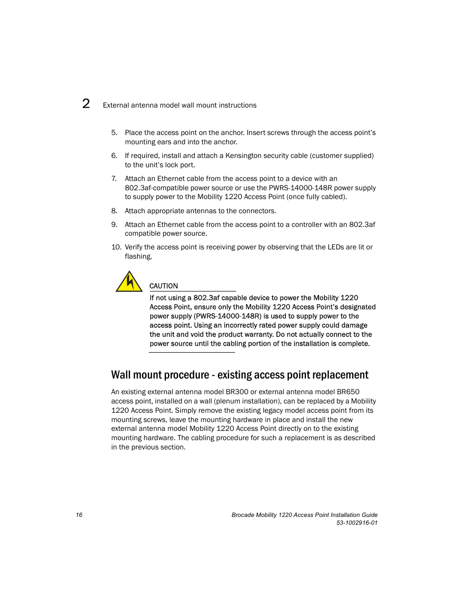 Brocade Mobility 1220 Access Point Installation Guide User Manual | Page 21 / 68