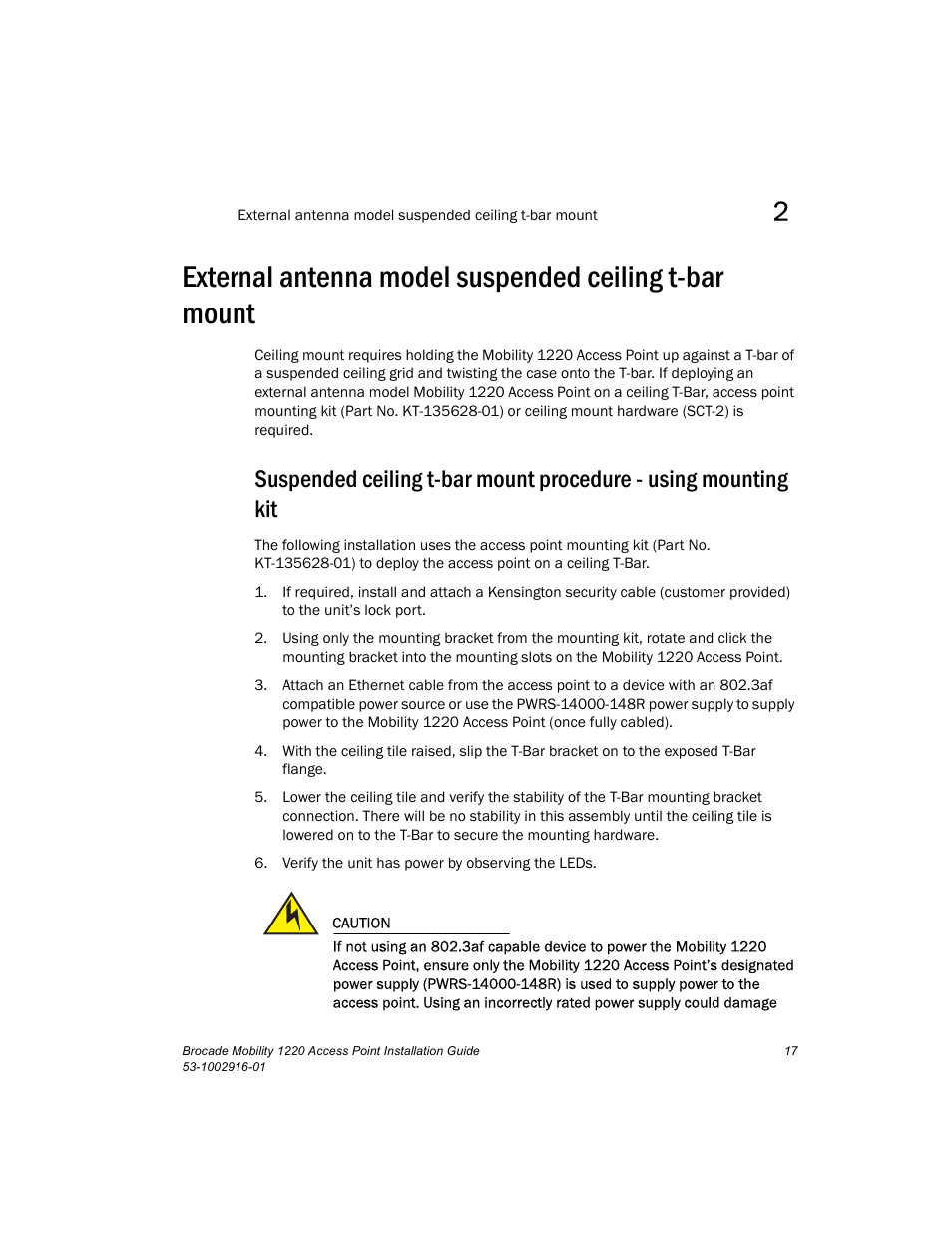 Brocade Mobility 1220 Access Point Installation Guide User Manual | Page 22 / 68