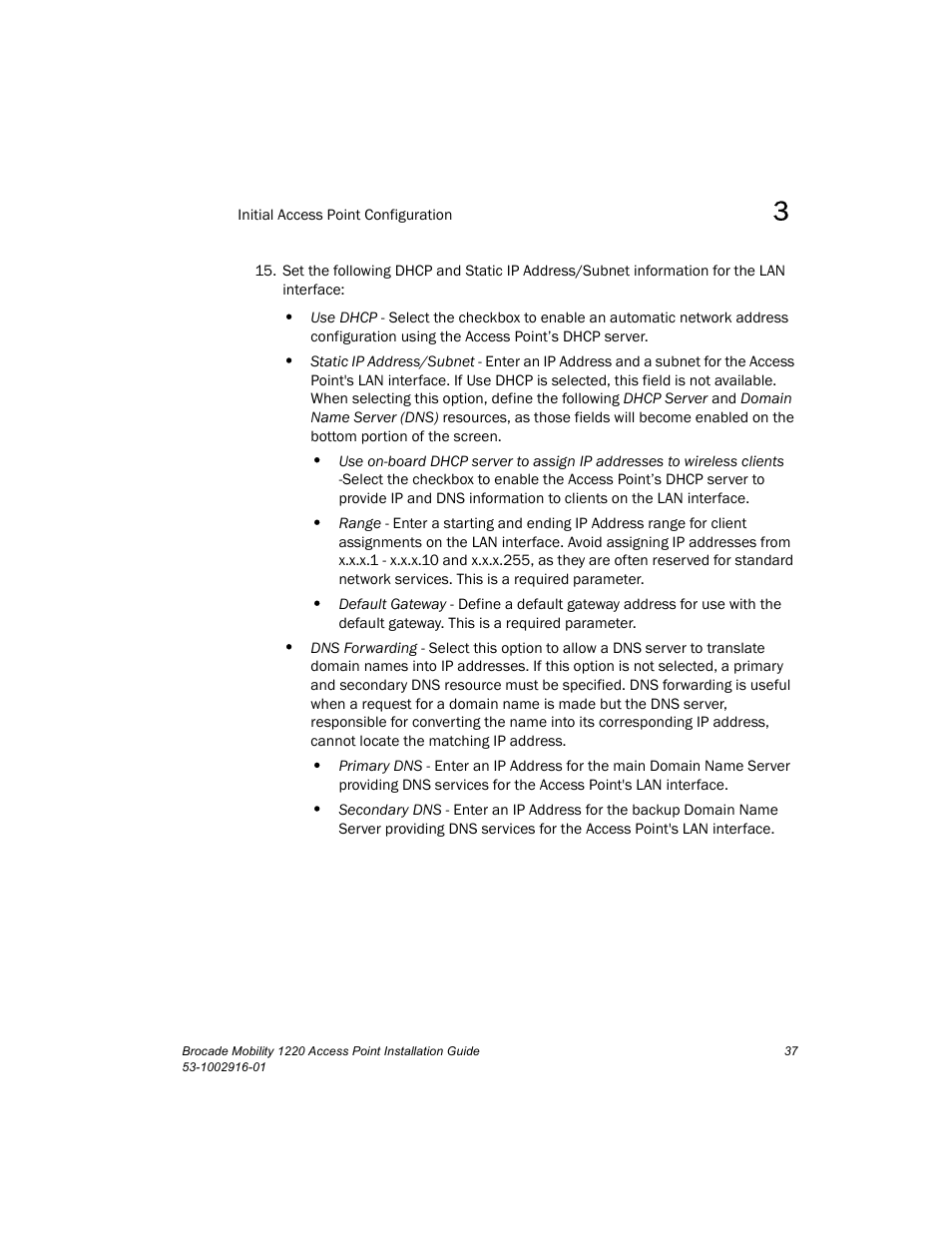 Brocade Mobility 1220 Access Point Installation Guide User Manual | Page 42 / 68