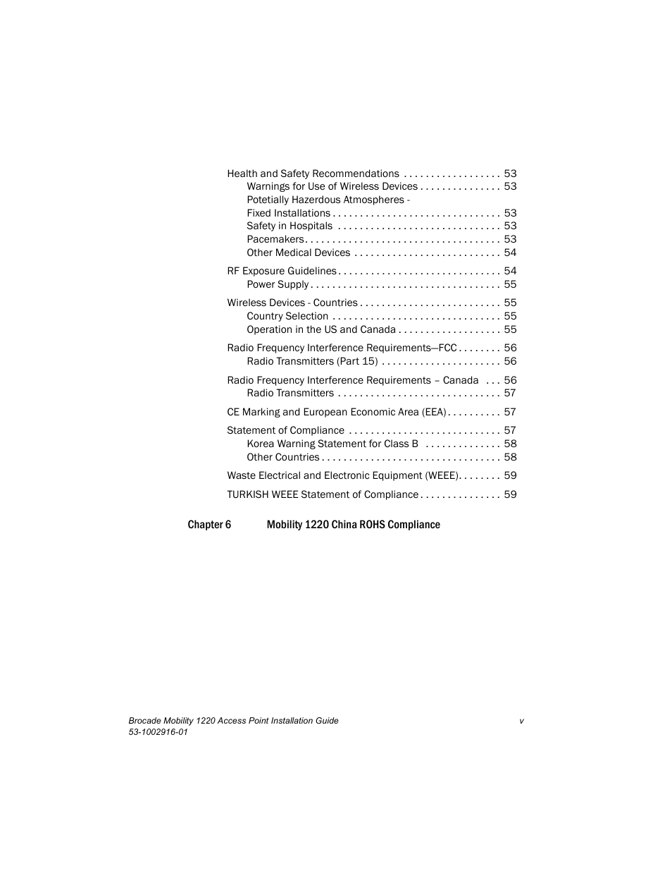 Brocade Mobility 1220 Access Point Installation Guide User Manual | Page 5 / 68