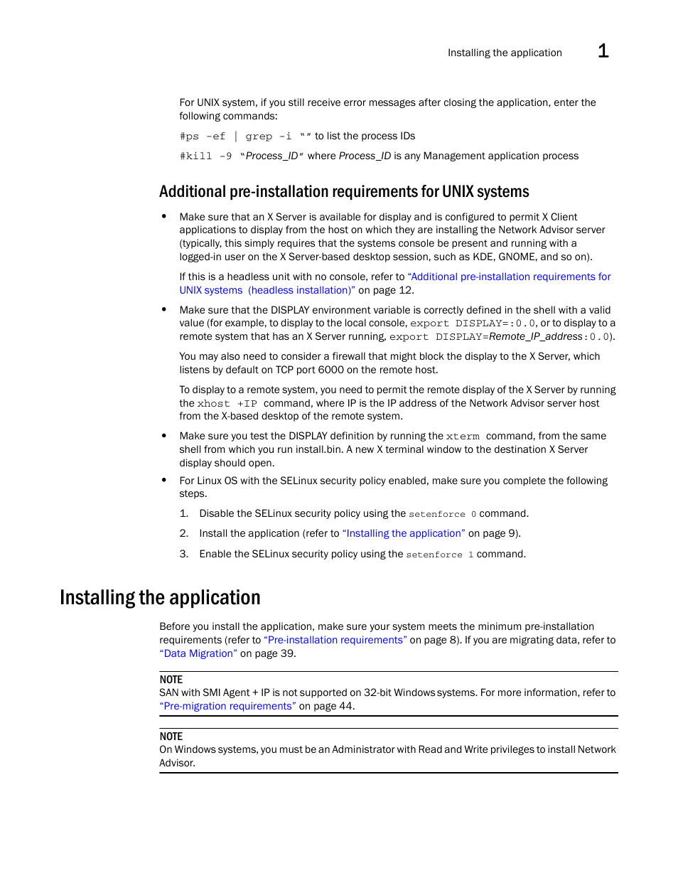 Installing the application | Brocade Network Advisor Installation and Migration Guide (Supporting Network Advisor 12.3.0) User Manual | Page 29 / 97