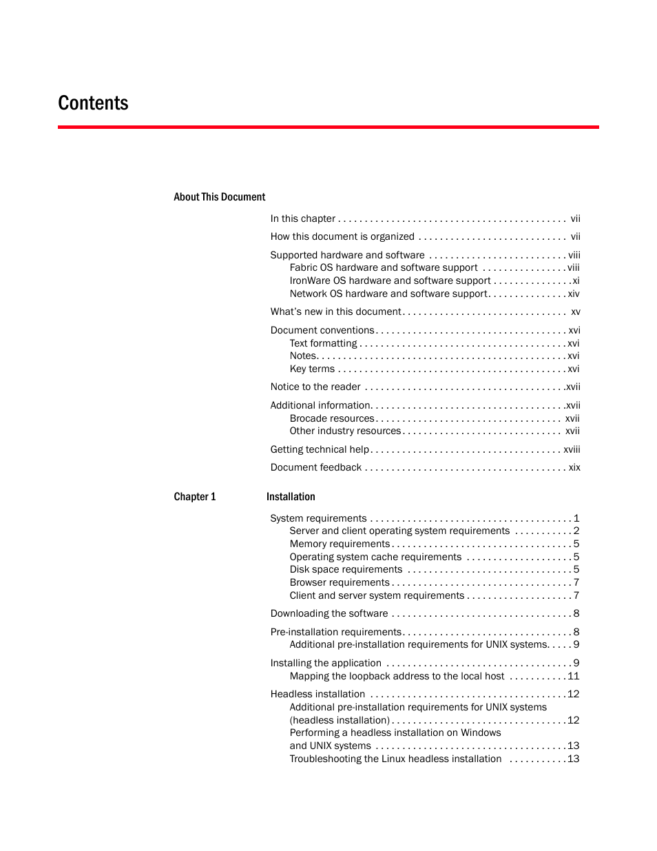 Brocade Network Advisor Installation and Migration Guide (Supporting Network Advisor 12.3.0) User Manual | Page 3 / 97