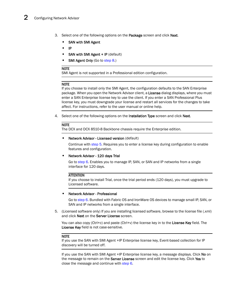 Brocade Network Advisor Installation and Migration Guide (Supporting Network Advisor 12.3.0) User Manual | Page 36 / 97