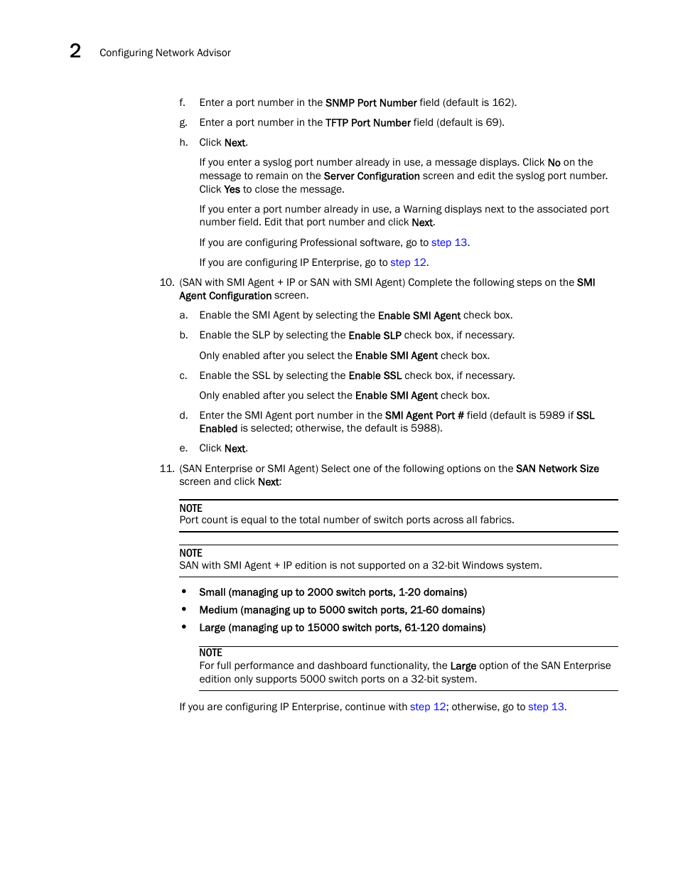 Brocade Network Advisor Installation and Migration Guide (Supporting Network Advisor 12.3.0) User Manual | Page 40 / 97