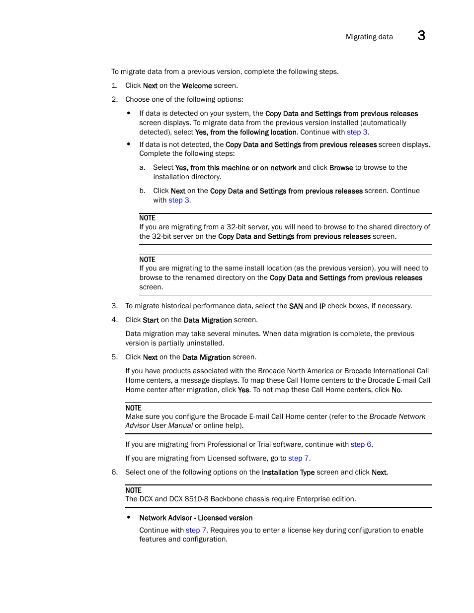 Brocade Network Advisor Installation and Migration Guide (Supporting Network Advisor 12.3.0) User Manual | Page 69 / 97