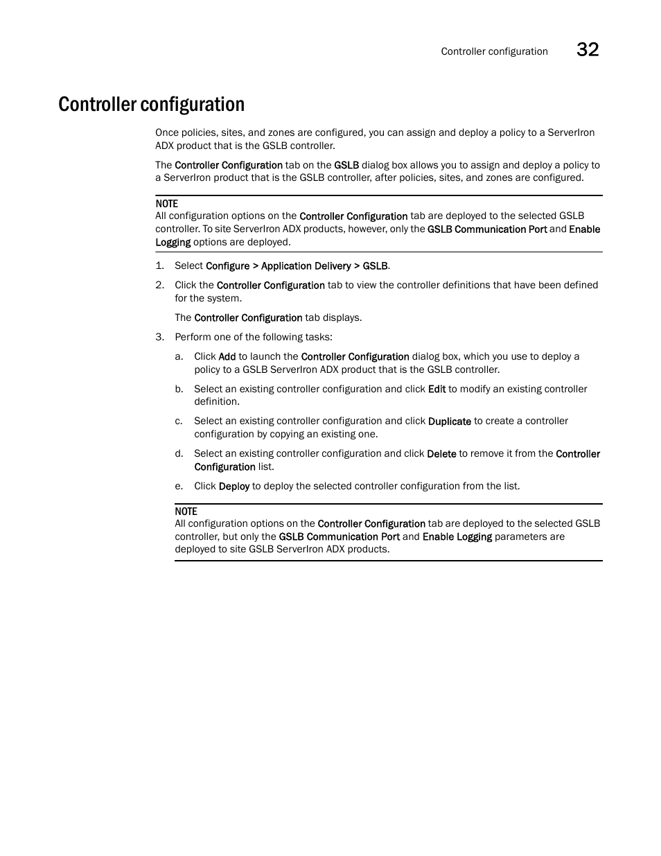 Controller configuration | Brocade Network Advisor IP User Manual v12.1.0 User Manual | Page 1033 / 1770